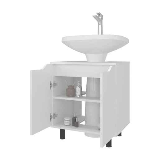 Londres móvel de banheiro para lavatório pedestal com portas duplas