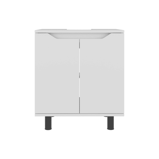 Londres móvel de banheiro para lavatório pedestal com portas duplas