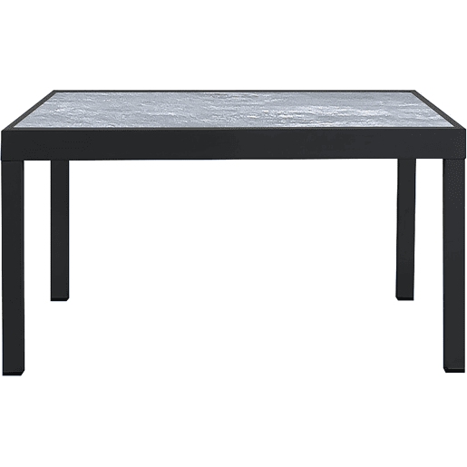 Mesa e cadeiras de jardim em alumínio extensível Lagos - 140280 x 90 x 76 cm - 8 lugares sentados - Cinzento claro