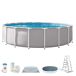 INTEX - Piscina desmontable circular INTEX - Piscina desmontable circular Gris Claro