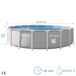INTEX - Piscina desmontable circular INTEX - Piscina desmontable circular Gris Claro