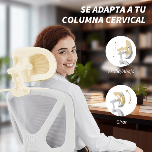 HOMCOM Cadeira de Escritório de Malha Reclinável com Apoio de Cabeça, Suporte Lombar, Apoio para os Pés e Altura Regulável, Cinzento Claro, 120 kg HOMCOM Cadeira de Escritório de Malha Reclinável com Apoio de Cabeça, Suporte Lombar, Apoio para os Pés e Altura Regulável, Cinzento Claro, 120 kg