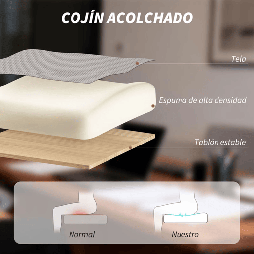HOMCOM Cadeira de Escritório de Malha Reclinável com Apoio de Cabeça, Suporte Lombar, Apoio para os Pés e Altura Regulável, Cinzento Claro, 120 kg HOMCOM Cadeira de Escritório de Malha Reclinável com Apoio de Cabeça, Suporte Lombar, Apoio para os Pés e Altura Regulável, Cinzento Claro, 120 kg