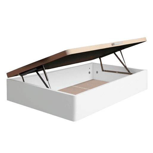 Sofá de quarto Reo 90x190 cm, branco, com abertura lateral, base estofada Sofá de quarto Reo 90x190 cm, branco, com abertura lateral, base estofada