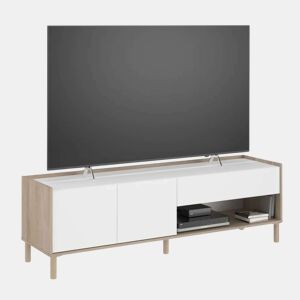 Conjunto de sala de estar Azzaro, composto por móvel para TV, mesa de centro