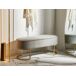 Beliani Banco de cama Milry 104x40 Beliani Banco de cama Milry 104x40 Gris Claro