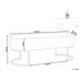 Beliani Banco de cama Milry 104x40 Beliani Banco de cama Milry 104x40 Gris Claro