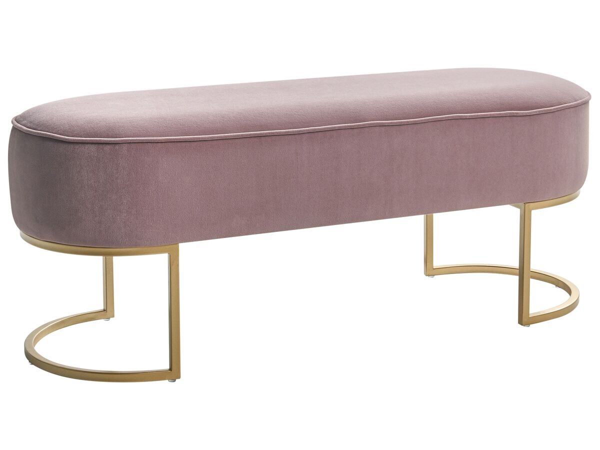 Beliani Banco de cama Milry 104x40 Rosa