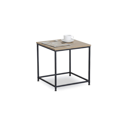 Mesa lateral Nancy em estilo industrial