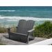 Beliani Banco Madera plástica Adirondack 125x73 Beliani Banco Madera plástica Adirondack 125x73 Azul Claro