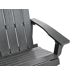 Beliani Banco Madera plástica Adirondack 125x73 Beliani Banco Madera plástica Adirondack 125x73 Azul Claro
