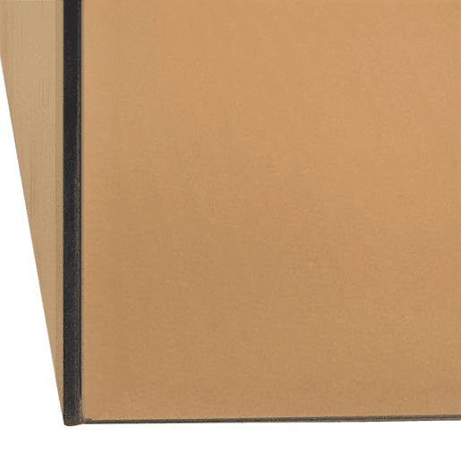 Mesa de apoio cubo espelho, 35cm, Mirage, Ambre, 35x35x36 cm