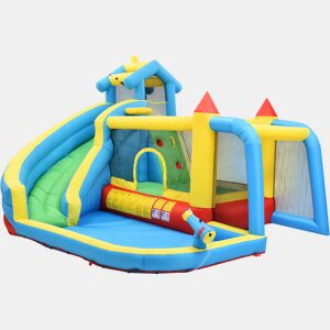 Castelo insuflável para crianças de tecido oxford com piscina,multicolor