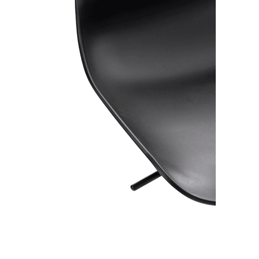 Conjunto de 2 banquetas giratórias de design moderno em plástico preto 10_0000317