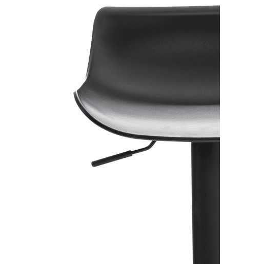 Conjunto de 2 banquetas giratórias de design moderno em plástico preto 10_0000317
