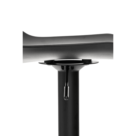 Conjunto de 2 banquetas giratórias de design moderno em plástico preto 10_0000317