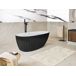 Beliani Bañera independiente Tefe 78x170 Beliani Bañera independiente Tefe 78x170 Negro