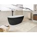 Beliani Bañera independiente Tefe 78x170 Beliani Bañera independiente Tefe 78x170 Negro