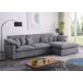Sofa Chaise Longue Abbi, Chaise Derecho Sofa Chaise Longue Abbi, Chaise Derecho Gris