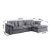 Sofa Chaise Longue Abbi, Chaise Derecho Sofa Chaise Longue Abbi, Chaise Derecho Gris