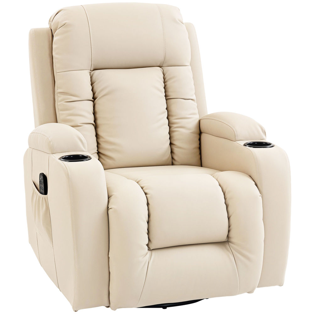 Sillón Masaje Reclinable PU HOMCOM, hogar - sofás y butacas