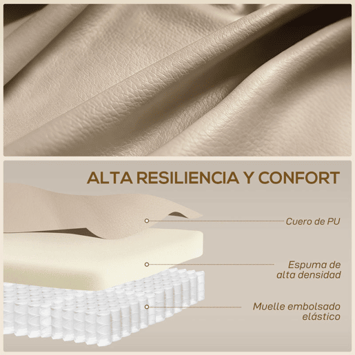 HOMCOM Poltrona de Massagem Reclinável até 145° Poltrona Relax com 8 Pontos de Massagem por Vibração Função de Aquecimento Giratória e Controlo Remoto 82x99x103 cm Creme