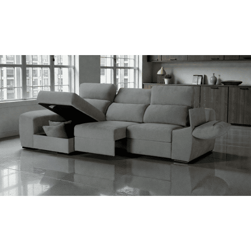 Chaise Longue Murano Marengo à esquerda