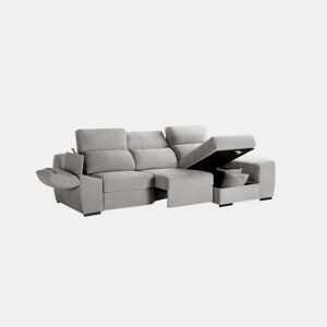 Chaise longue Murano cinza (lado direito)