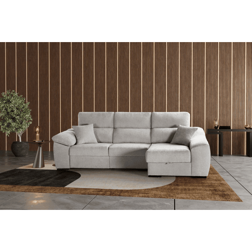 Chaise longue Murano cinza (lado direito)