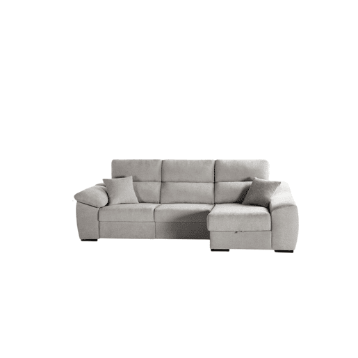 Chaise longue Murano cinza (lado direito)