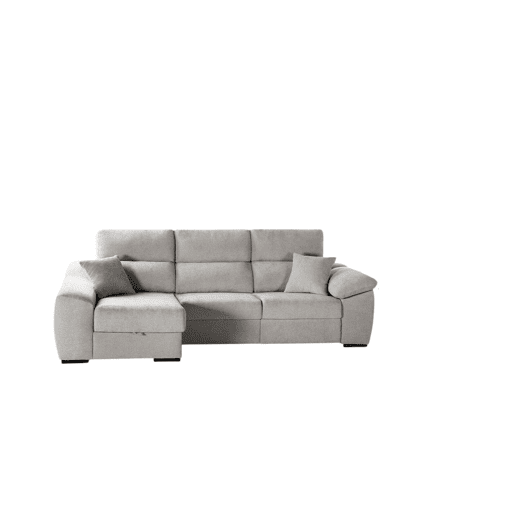 Chaise Longue Murano Cinza Esquerda