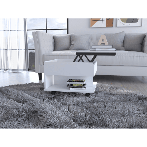 Ak chin mesa de centro com tampo elevável e armazenamento
