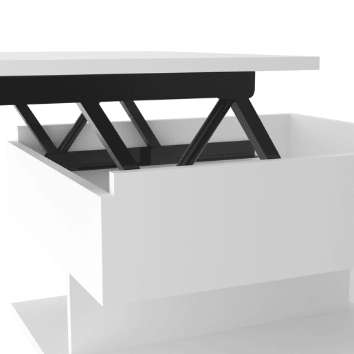 Ak chin mesa de centro com tampo elevável e armazenamento