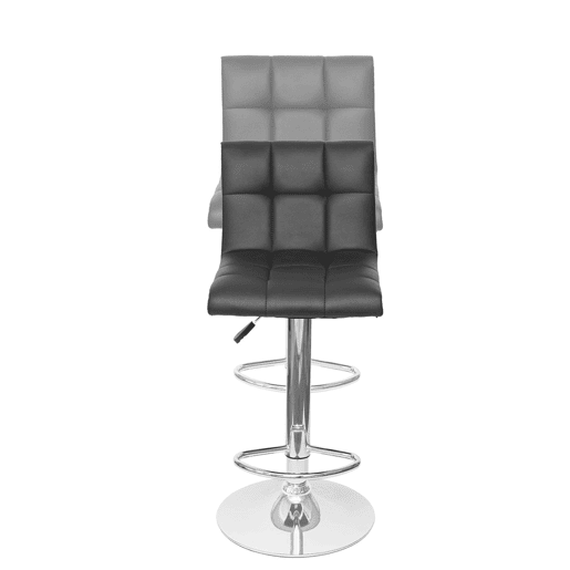 Conjunto de 2 banquetas de bar com altura ajustável revestidas em veludo rosa com pés de metal preto 04_0000152