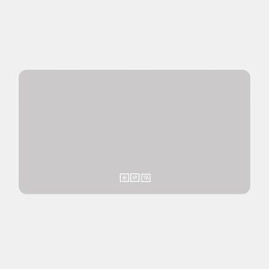 Espelho LED para casa de banho 60x100 cm - Três cores reguláveis, antiembaciamento, retroiluminado - Prateado
