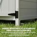 Armario de Jardín Madera de Abeto Outsunny Armario de Jardín Madera de Abeto Outsunny Gris