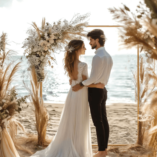 Outsunny Arco de Jardim para Rosas em Metal 200x200 cm Arco de Casamento Quadrado com Estacas em Forma de U Resistente às Intempéries para Plantas Trepadeiras Decoração de Pátio e Terraço Dourado