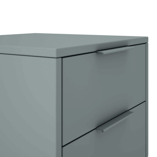 Mesa de cabeceira Numa 2 gavetas Verde Salvia - Oak 40 x 53 x 35 cm