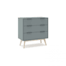 Cómoda Numa Verde Salvia - Oak 80 x 83 x 40 cm