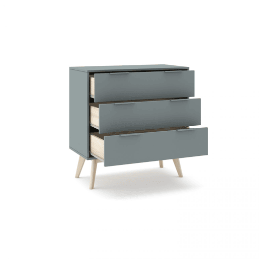 Cómoda Numa Verde Salvia - Oak 80 x 83 x 40 cm