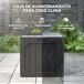 Baúl de Exterior PP Outsunny Baúl de Exterior PP Outsunny Negro