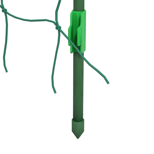 Outsunny Arco para Plantas Trepadeiras 206 cm Estrutura de Jardim para Plantas Trepadoras ao Ar Livre em Forma de U com Estrutura de Aço Revestida a PE e Rede Suporte para Legumes e Frutas