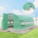 Invernadero de Túnel Acero Galvanizado, PE Outsunny Invernadero de Túnel Acero Galvanizado, PE Outsunny Verde