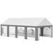 Carpa para Fiesta Acero, PE Outsunny Carpa para Fiesta Acero, PE Outsunny Gris