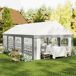 Carpa para Fiesta Acero, PE Outsunny Carpa para Fiesta Acero, PE Outsunny Gris