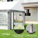 Carpa para Fiesta Acero, PE Outsunny Carpa para Fiesta Acero, PE Outsunny Gris