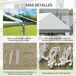 Carpa para Fiesta Acero, PE Outsunny Carpa para Fiesta Acero, PE Outsunny Gris