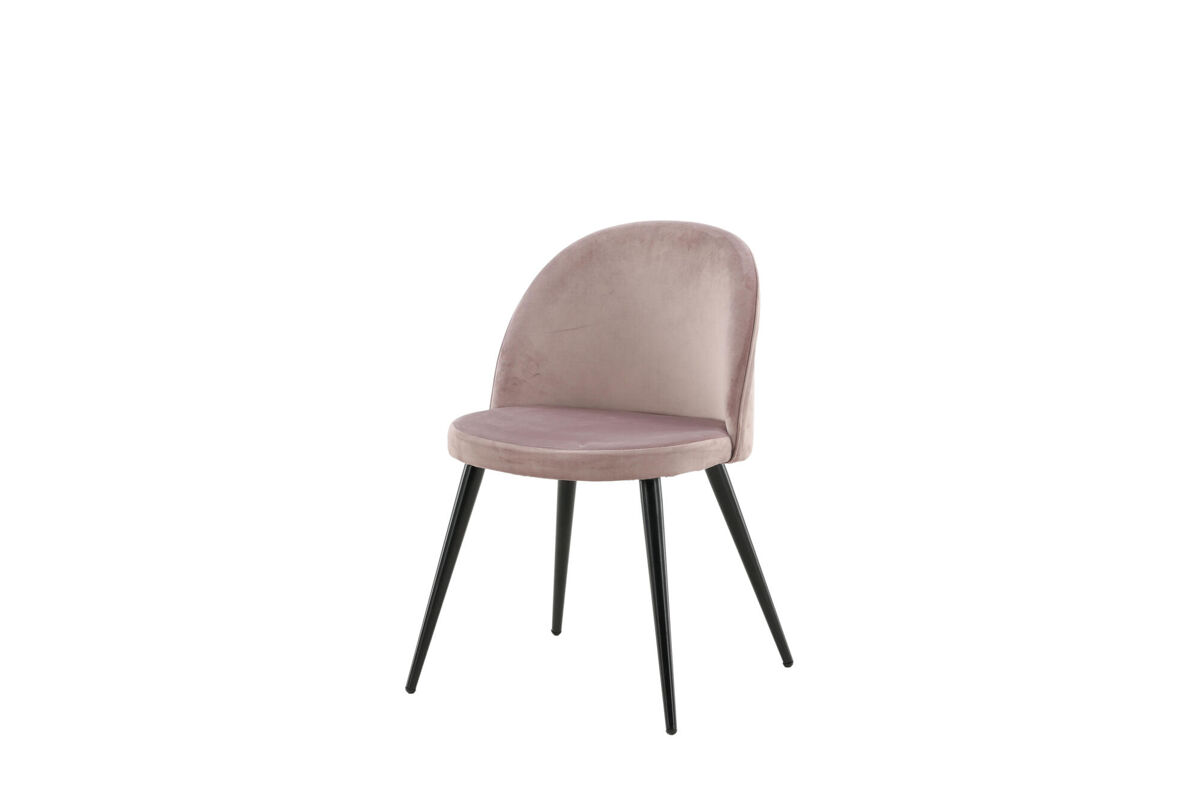 Silla de comedor velvet 50x57x77 rosa