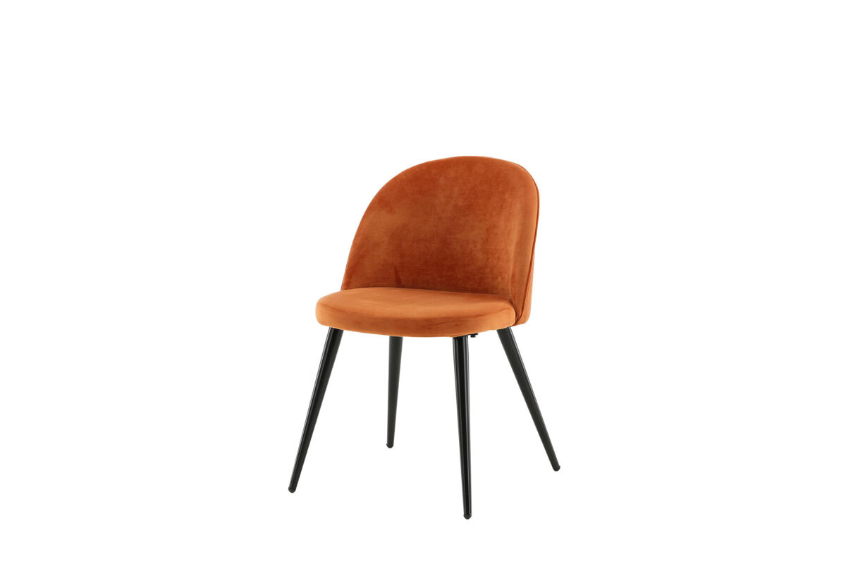 Silla de comedor velvet 50x57x77 naranja