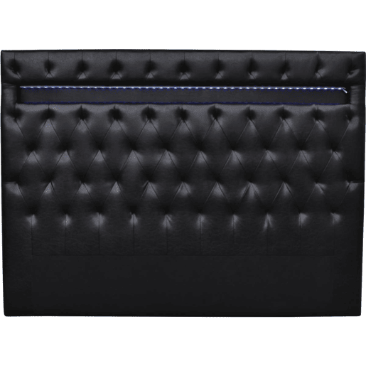 Cabeceira LED Déco - 149 cm - Preto